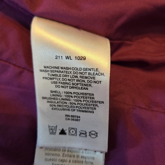 Columbia Women's Purple Quilted Full Zip  Vest Size M, Zip Side Pockets - Picture 10 of 10